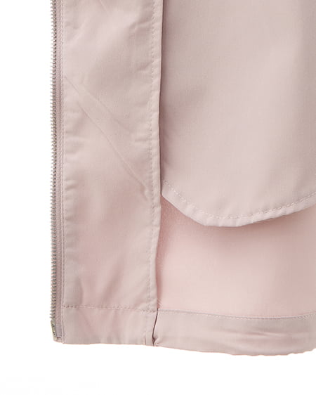 INGNI(イング) ミドル丈袖リボン2Wayマウンテンパーカー ピンク