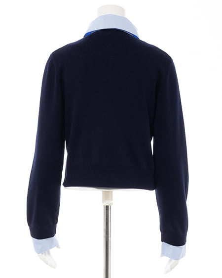 INGNI(イング) ボウタイドッキングニット コン/ブルー