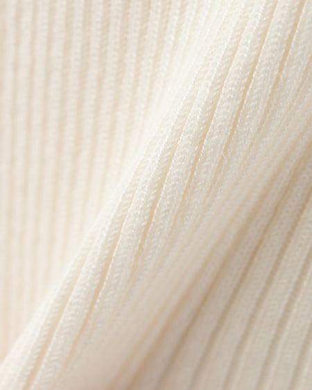 INGNI(イング) リボンオフショル半袖ニット アイボリー