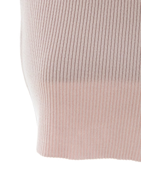 INGNI(イング) リボンオフショル半袖ニット ピンク