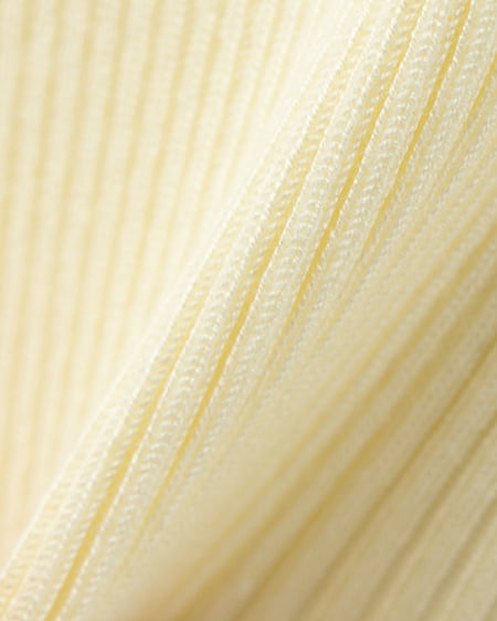 INGNI(イング) リボンオフショル半袖ニット イエロー