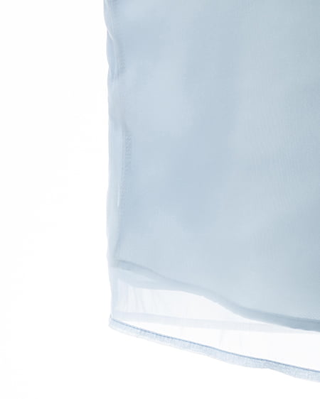 INGNI(イング) シアーオフショルリボンブラウス サックス