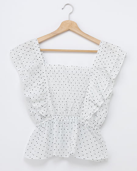 【4/15 2時までの限定価格】【WEB限定】フリルペプラムブラウス