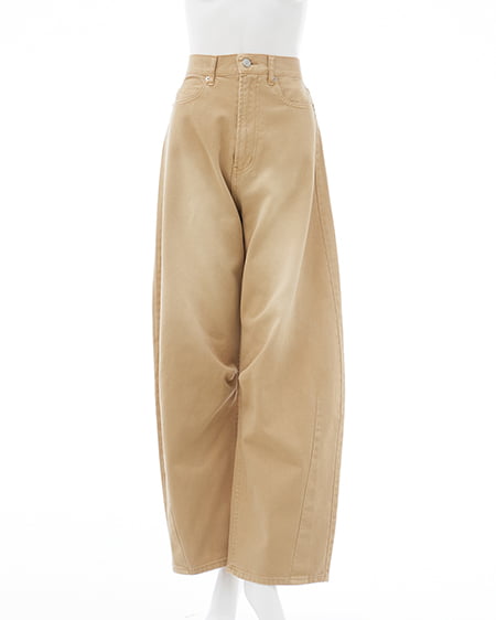 INGNI(イング) デニムカーブパンツ ベージュ