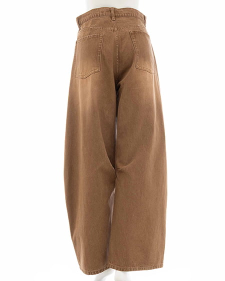 INGNI(イング) デニムカーブパンツ ブラウン