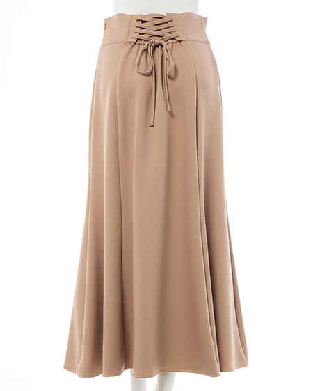 INGNI(イング) バックレースアップマーメイドスカート キャメル/A