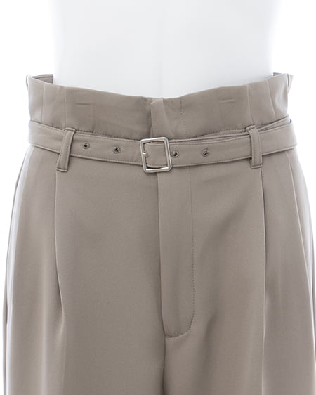 INGNI(イング) 共ベルト付ワイドパンツ ベージュ