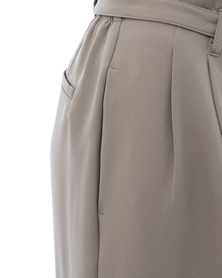 INGNI(イング) 共ベルト付ワイドパンツ ベージュ