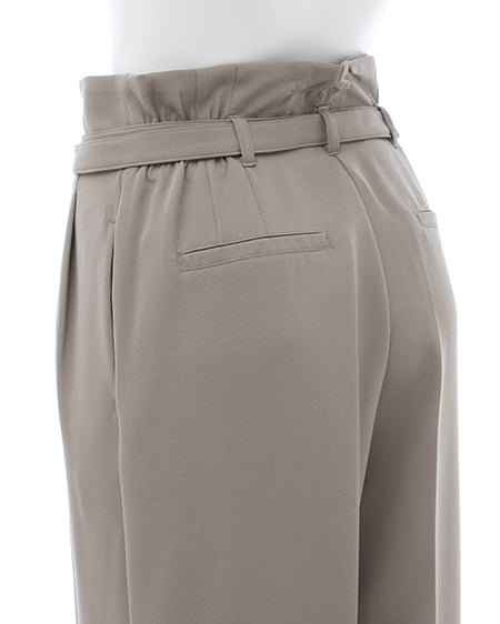 INGNI(イング) 共ベルト付ワイドパンツ ベージュ