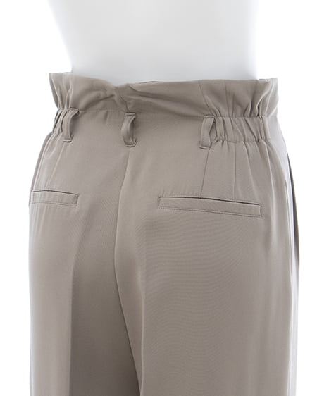 INGNI(イング) 共ベルト付ワイドパンツ ベージュ