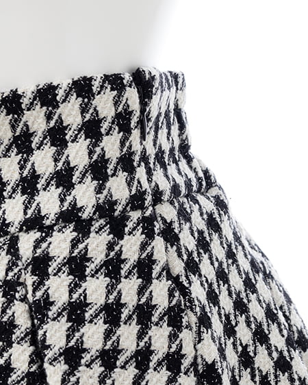 INGNI(イング) ツイードタックミニフレアスカート チドリ