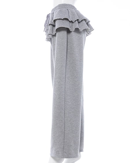 INGNI(イング) フリルスウェットパンツ グレー