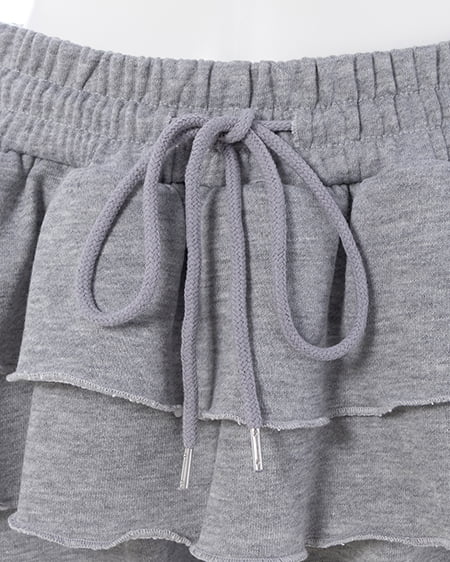 INGNI(イング) フリルスウェットパンツ グレー