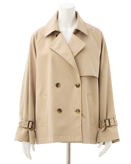 INGNI(イング) ミドル丈トレンチコート ライトベージュ