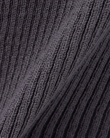 INGNI(イング) ブローチ付オフショルニット チャコールグレー/A