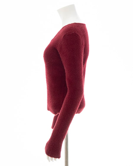 INGNI(イング) フェザークロスニット ボルドー