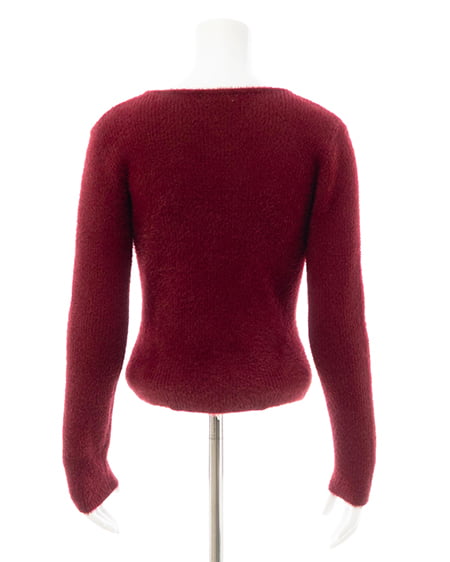 INGNI(イング) フェザークロスニット ボルドー