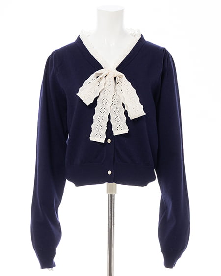 INGNI(イング) レースボウタイニット コン