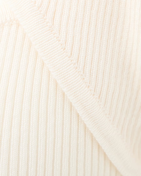 INGNI(イング) デコルテオープン5分袖ニット オフホワイト