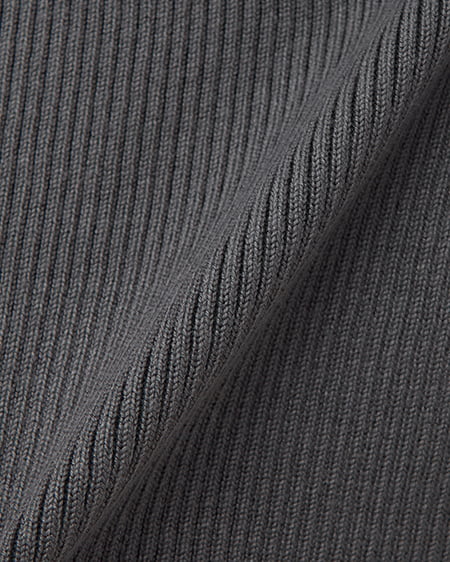 INGNI(イング) 両肩リボンスリットニット グレー