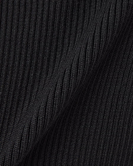 INGNI(イング) 両肩リボンスリットニット クロ