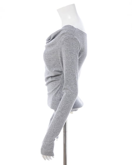 INGNI(イング) ギャザードレープトップス ライトグレー