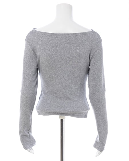 INGNI(イング) ギャザードレープトップス ライトグレー