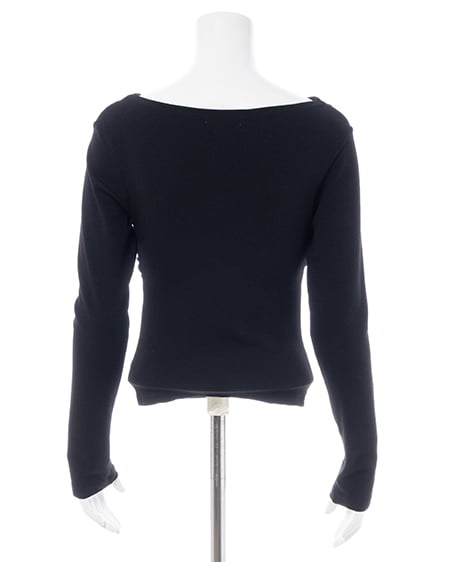 INGNI(イング) ギャザードレープトップス クロ