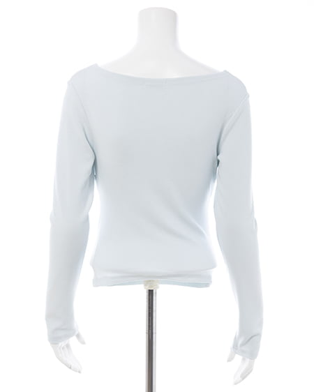 INGNI(イング) ギャザードレープトップス サックス