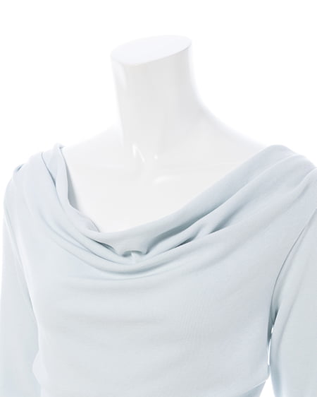 INGNI(イング) ギャザードレープトップス サックス