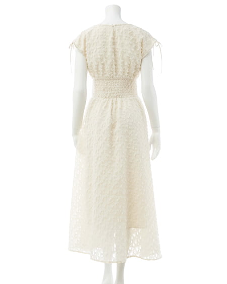 INGNI(イング) ジャガードフリンジワンピース アイボリー