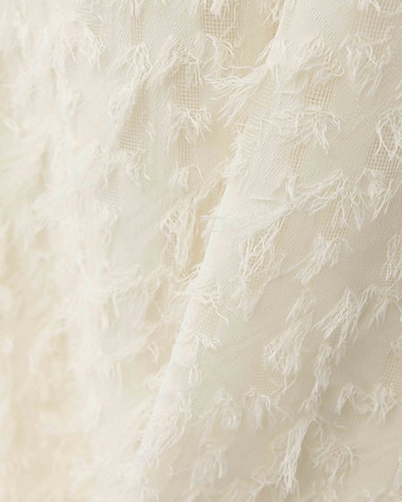 INGNI(イング) ジャガードフリンジワンピース アイボリー