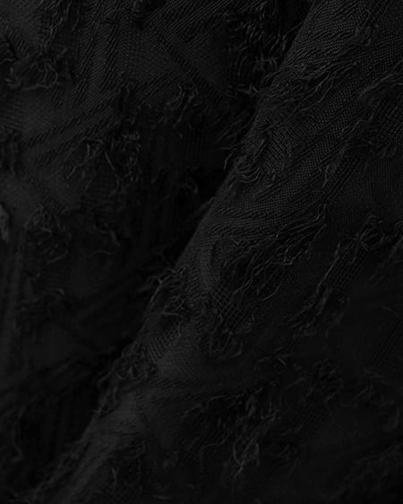 INGNI(イング) ジャガードフリンジワンピース クロ