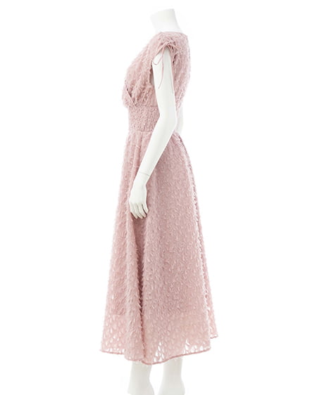 INGNI(イング) ジャガードフリンジワンピース ピンク