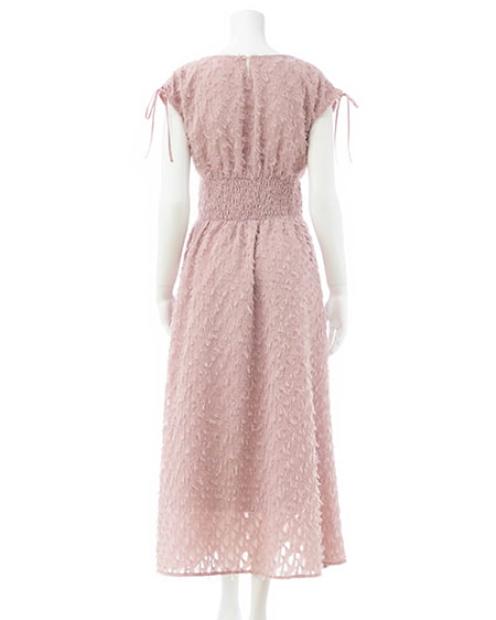 INGNI(イング) ジャガードフリンジワンピース ピンク