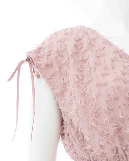 INGNI(イング) ジャガードフリンジワンピース ピンク