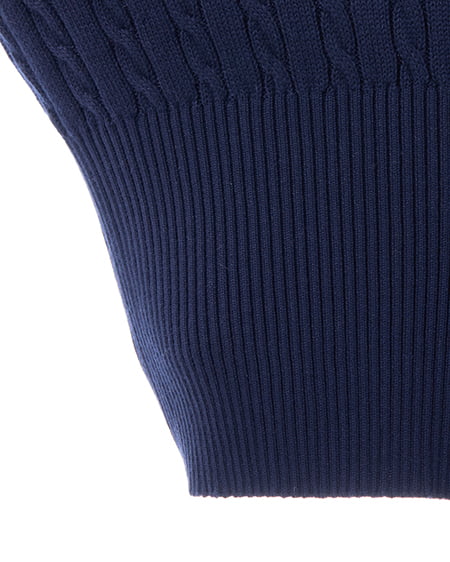 INGNI(イング) 胸刺繍金ボタンケーブルニットカーディガン コン