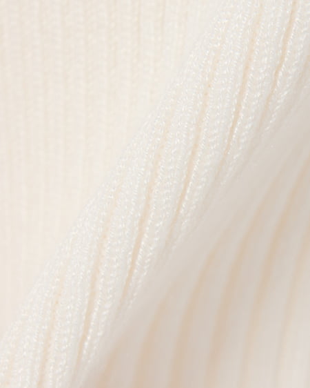 INGNI(イング) ボートネック袖金ボタンニット オフホワイト