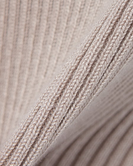 INGNI(イング) ボートネック袖金ボタンニット グレージュ