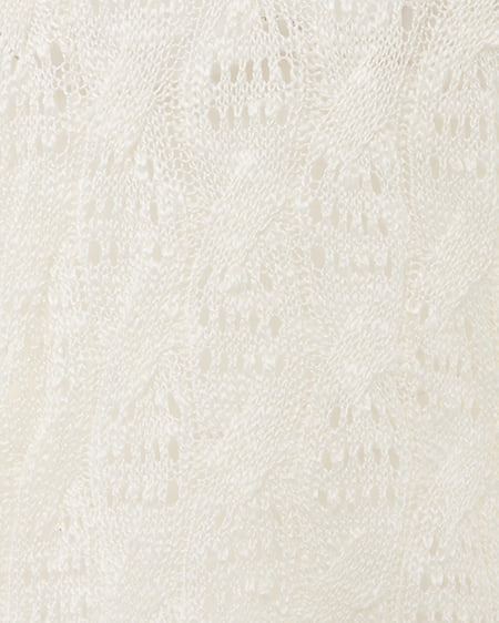 INGNI(イング) 透かし編みニットプルオーバー アイボリー