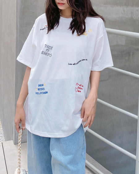 ロゴ飛ばしTシャツ（ＯＵＴＬＥＴ）