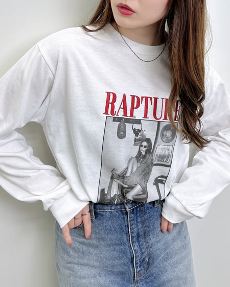 【WEB先行】転写プリントロゴロングTシャツ