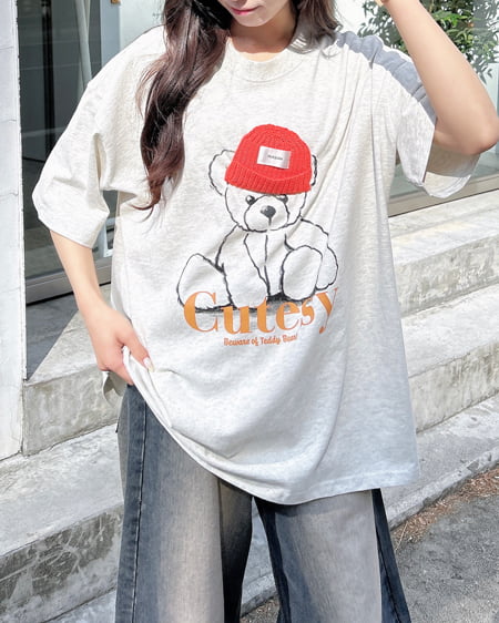 INGNI（イング） BearモチーフTシャツ ｵｰﾄﾐｰﾙ