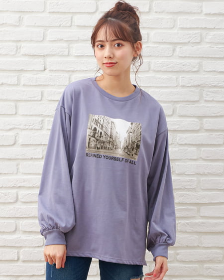 コーディネート アソートプリント／ロングTシャツ,｜INGNI （イング